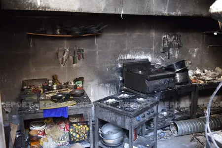 Gecə klubunda partlayışdan sonrakı vəziyyət