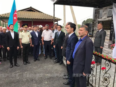 I Qarabağ müharibəsi şəhidinin xatirə bulağının açılışı olub