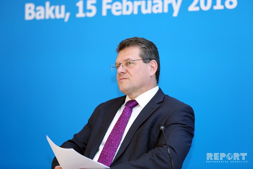 Maroş Şefçoviç: Cənub Qaz Dəhlizi Aİ-nin enerji təhlükəsizliyi üçün strateji əhəmiyyətli layihədir