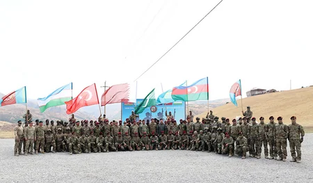 “Sonsuz qardaşlıq- III” çoxmillətli təlimi başa çatıb: xüsusi təyinatlılar hava kəşfiyyatı aparıblar