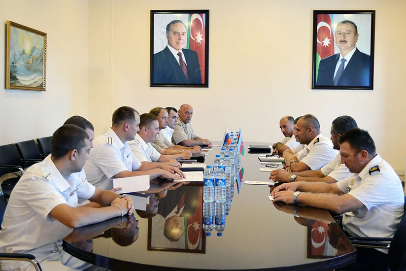 HDQ-də Rusiya Xəzər Flotilyasının hərbi gəmilərinin heyətləri ilə görüş keçirilib