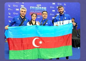 Junior Azerbaijani taekwondo fighters bring home six medals from UAE