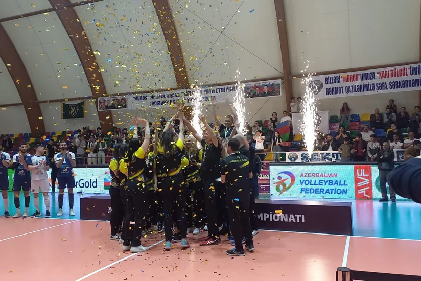 Voleybol üzrə Azərbaycan Yüksək Liqalarının qalibləri mükafatlandırılıblar