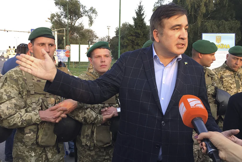 Саакашвили попал на территорию Украины