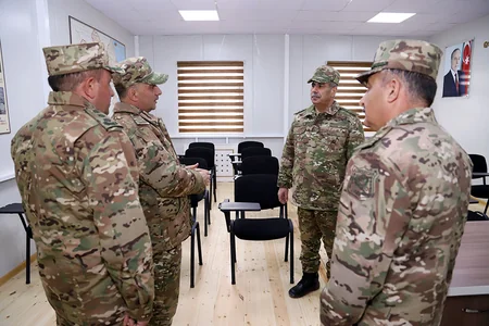 Azerbaijan Defense Minister gets acquainted with conditions created in newly commissioned military unit