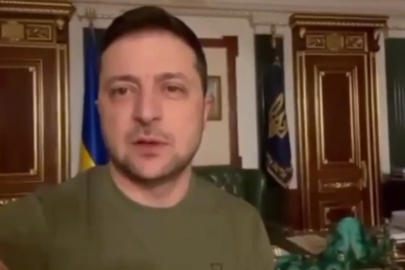 Ukrayna Prezidenti ölkəni tərk etməsi barədə xəbərləri təkzib edib