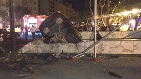Piyada keçidinə aşan Range Rover yol təsərrüfatına 8 min manat ziyan vurub