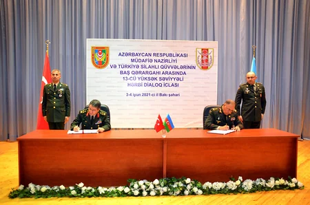 Azerbaijan's Ministry of Defense, Turkish General Staff sign protocol