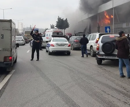 DYP rəisi: Yanğın baş verən ərazidə hər iki istiqamətdə yol açıqdır