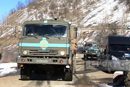 Xankəndi-Laçın yolunda sülhməramlıların 60 avtomobili maneəsiz keçib - YENİLƏNİB-7 