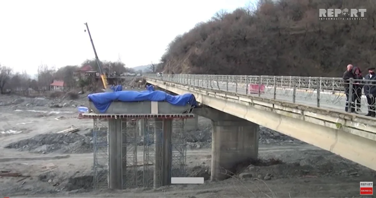 Azərbaycanın ən uzun asma körpüsü inşa edilir