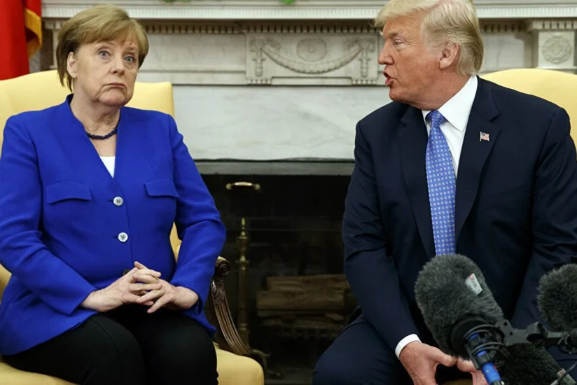 Merkellə Tramp mübahisə edib