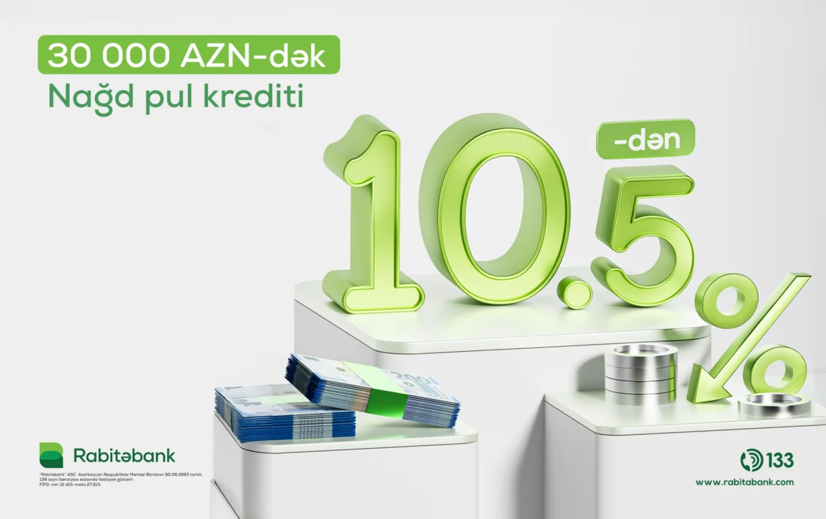 Rabitəbankın komissiyasız nağd pul kreditləri üzrə kampaniyası davam edir
