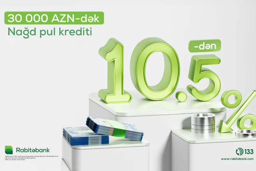 Rabitəbankın komissiyasız nağd pul kreditləri üzrə kampaniyası davam edir