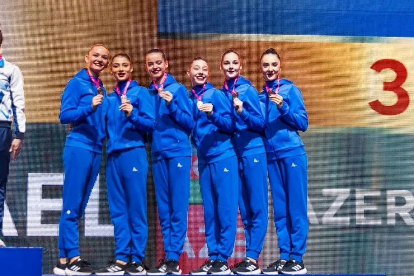 Azərbaycanın bədii gimnastika millisi Avropa Kubokunda növbəti medalı qazanıb