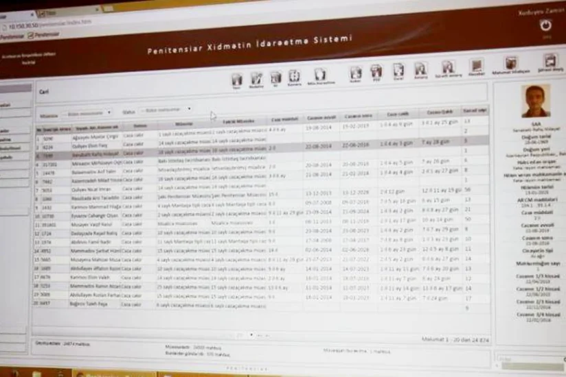 ​Penitensiar xidmətdə yeni elektron idarəetmə sisteminin təqdimatı olub