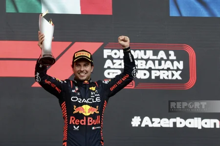 “Formula 1”: Azərbaycan Qran-prisinin qalibləri mükafatlandırılıblar - FOTOREPORTAJ