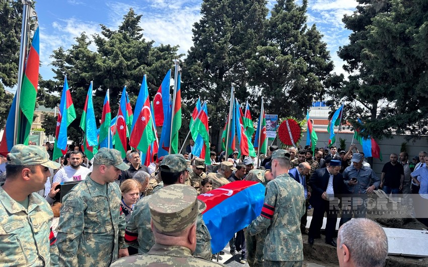 Şəhid Əliyar Ələkbərov Keşlədəki Şəhidlər xiyabanında dəfn olunub - YENİLƏNİB