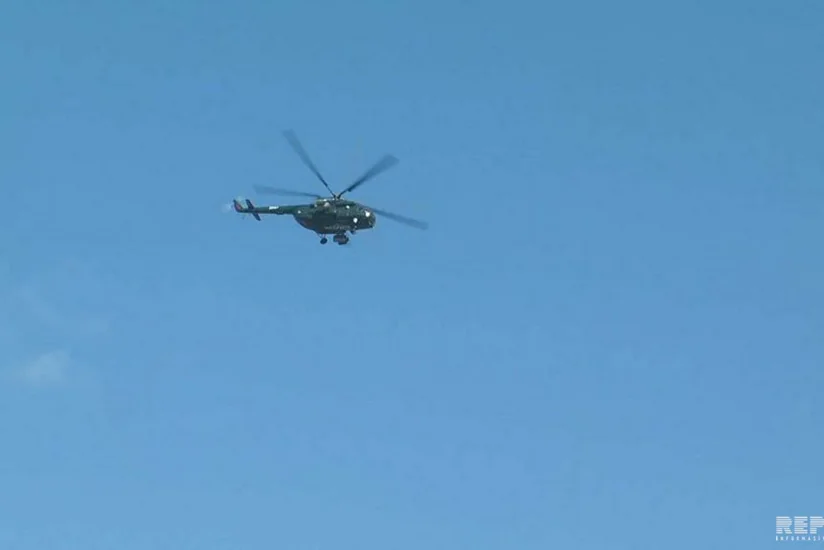 Sumqayıt səmasında uçan helikopterlərdən sakinlər üçün dəvətnamə atılıb - FOTO - VİDEO - YENİLƏNİB