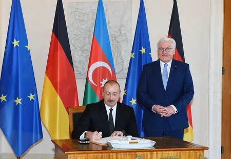 One-on-one meeting between Azerbaijani and German presidents kicks off in Berlin