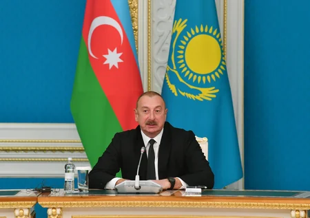 Presidents of Azerbaijan and Kazakhstan make press statements (UPDATED)