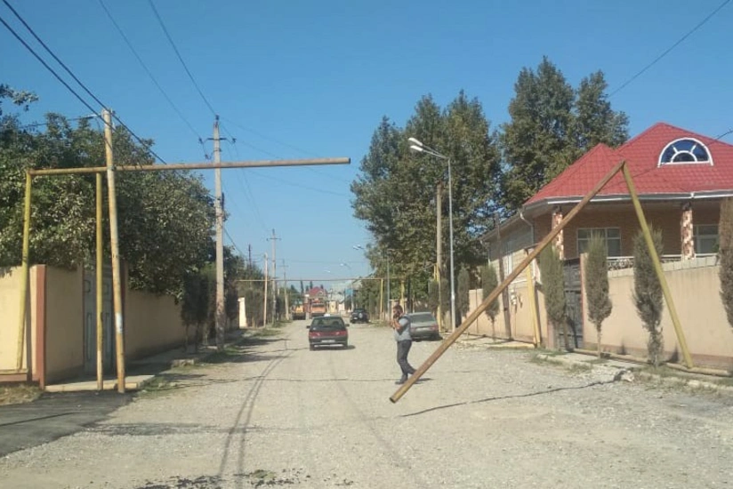 Ağcabədidə texnika qaz xəttini zədələyib