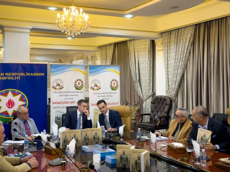 Bağdadda “Vətən Müharibəsi Tarixi, Şəxsiyyət Faktoru” kitabının təqdimatı keçirilib