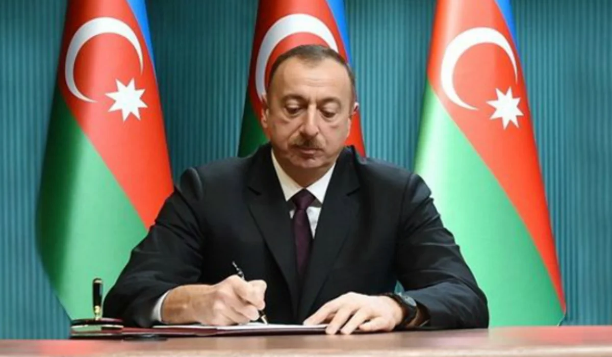 President Ilham Aliyev congratulates his Lithuanian counterpart