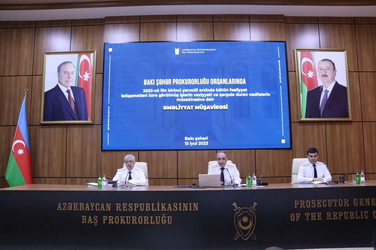 Bakı Şəhər Prokurorluğunda I yarımilə həsr olunan əməliyyat müşavirəsi keçirilib