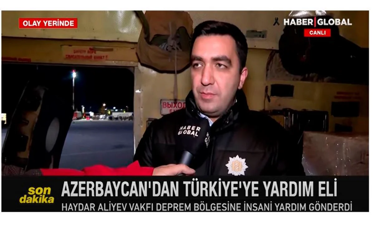 Haber Global prepares footage about Heydar Aliyev Foundation's aid to earthquake zone - VIDEO