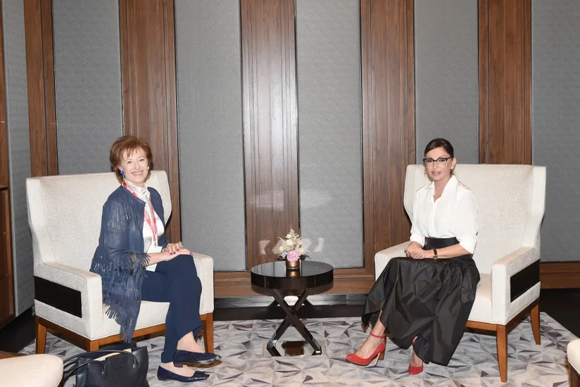 Mehriban Əliyeva San Patrignano Cəmiyyətinin qurucusu ilə görüşüb