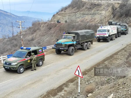 Bu gün Xankəndi-Laçın yolunda sülhməramlıların 83 avtomobili maneəsiz keçib - YENİLƏNİB-6