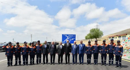 Azərbaycan Prezidenti Cocuq Mərcanlı kənd yolunun açılışında iştirak edib