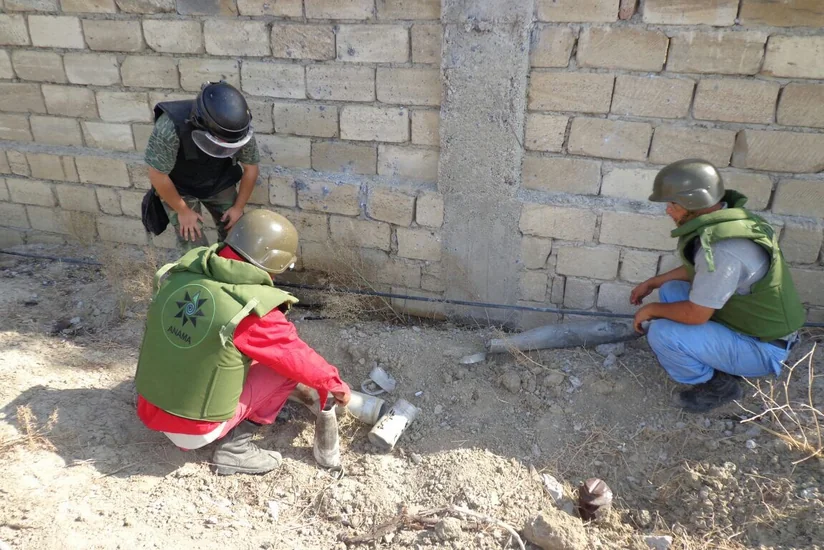 Xızıda daha 156 ədəd partlamamış hərbi sursat aşkarlanıb