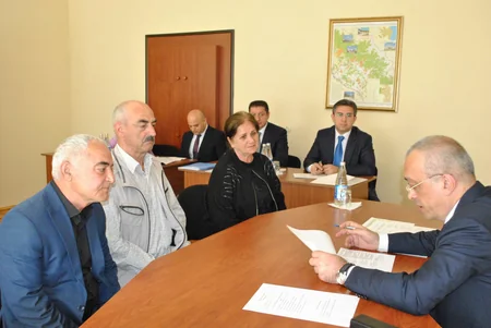 Zaur Mikayılov Zaqatalada vətəndaşlarla görüşüb