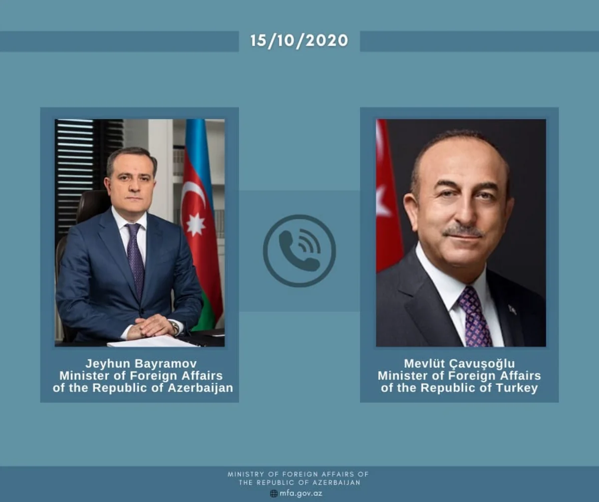 Türkiyə və Azərbaycan XİN başçıları arasında telefon danışığı olub