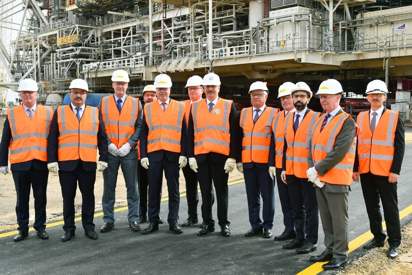 President Ilham Aliyev attends sail-away ceremony for Azeri-Central-East platform topsides - UPDATED