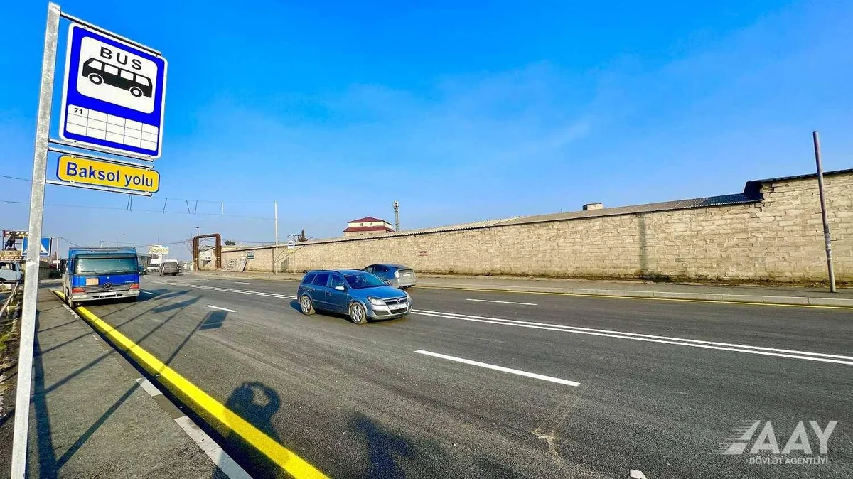 Baksol yolunda nəqliyyatın hərəkəti məhdudlaşdırılacaq