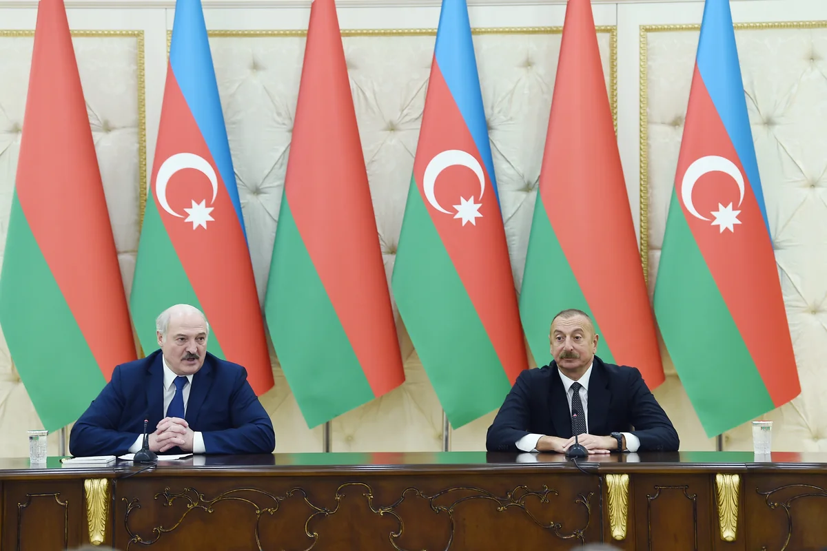 Azerbaijani, Belarus presidents make press statements