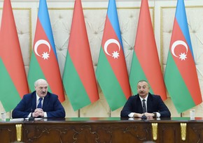 Azərbaycan və Belarus prezidentləri mətbuata bəyanatlarla çıxış ediblər - YENİLƏNİB