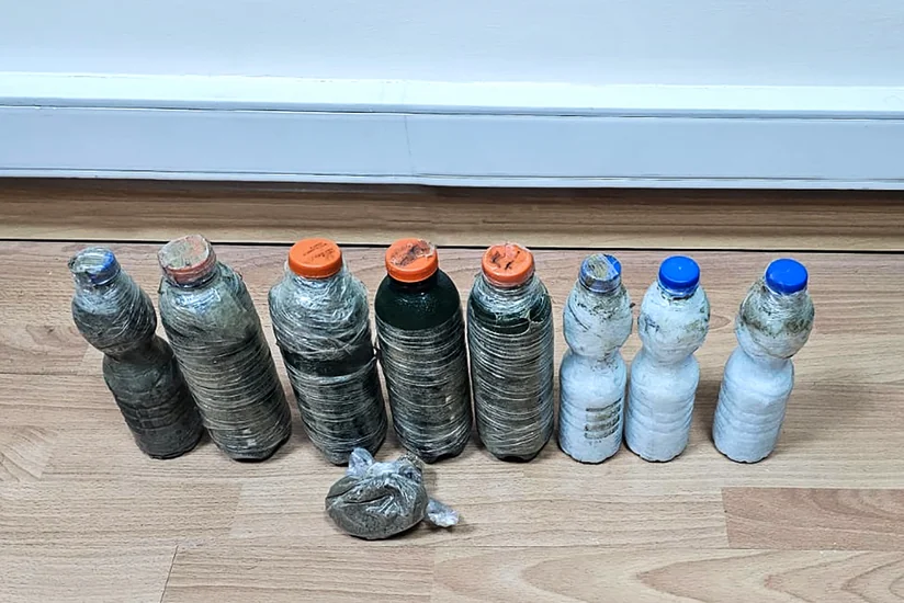 İrandan plastik su qablarında külli miqdarda heroinin Azərbaycana keçirilməsinin qarşısı alınıb