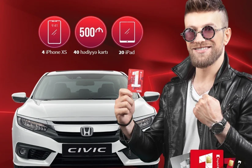 Kapital Bank müştərilərinə Honda Civic avtomobili qazanmaq imkanı yaradıb