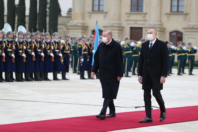 Official welcome ceremony held for Turkish President Recep Tayyip Erdoğan