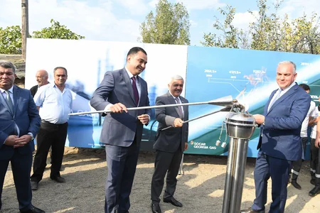 Gürcüstanda azərbaycanlılar yaşayan kəndə SOCAR-ın təşəbbüsü və sərmayəsi ilə qazpaylayıcı xətt çəkilib