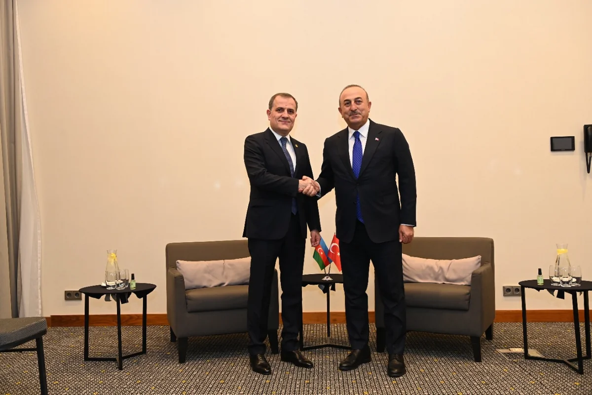 Ceyhun Bayramov Polşada Mövlud Çavuşoğlu ilə görüşüb