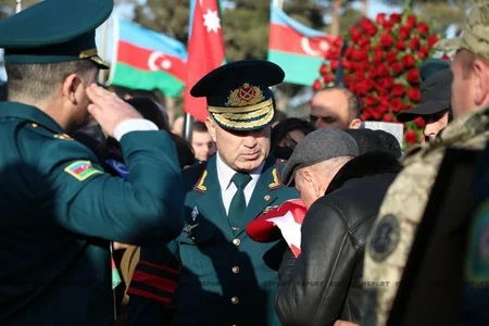 Погибшие при крушении вертолета похоронены на II Аллее шехидов