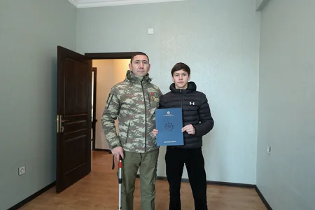 Gəncədə 80 mənzil şəhid ailələri və müharibə əlillərinə təqdim edilib