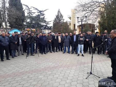 Gürcüstanda Nəriman Nərimanovun adının yaşadılması tələbi ilə aksiya keçirilib - FOTO