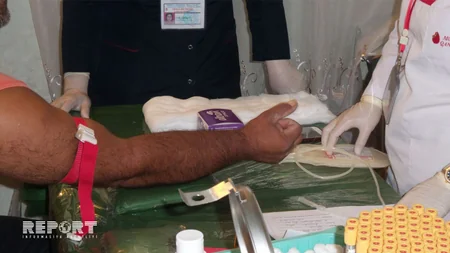 Lənkəranda Aşura günü ilə əlaqədar qanvermə aksiyası keçirilib - FOTO