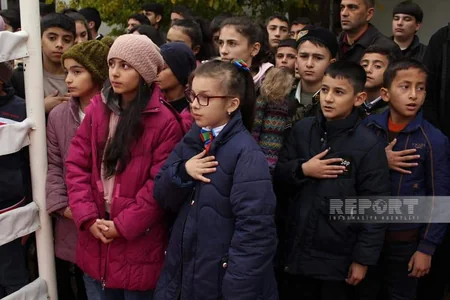 Sabirabadda Vətən müharibəsi şəhidinin xatirə abidəsi açılıb